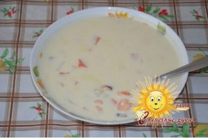 Крем-суп из морепродуктов