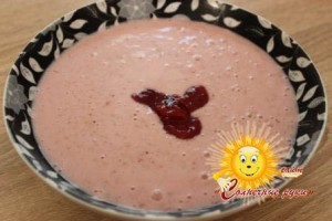 Каша рисовая с клубникой 