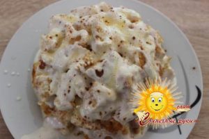 Торт со сметанным кремом «Снежный ком»