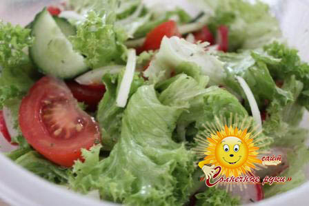 Овощной салат Рецепт овощного салата